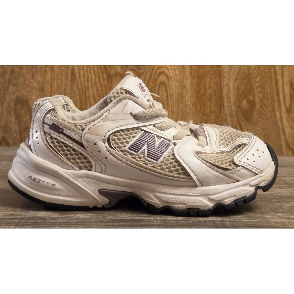 New Balance 530 Slip On Shoes Toddler Size 9 White Purple